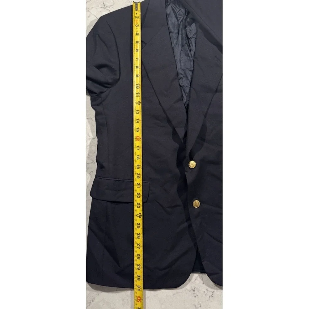 VTG H. Freeman & Son Blazer Jacket Mens 41R Navy Blue Wool Nordstrom Made in USA